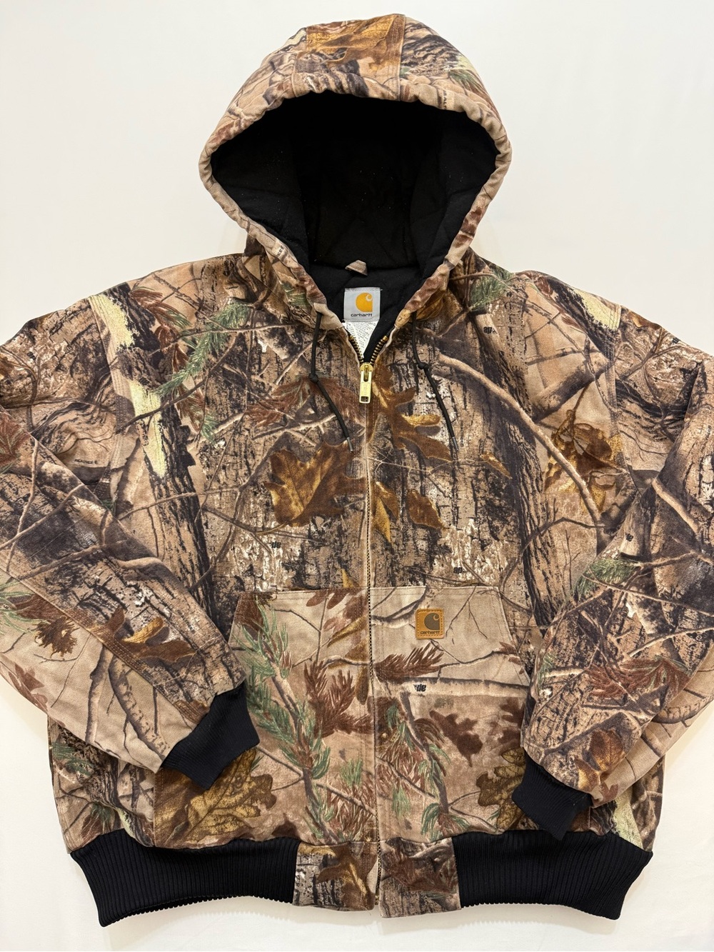 Vintage Carhartt Realtree Camo Jacket J221 CAP Men’s XL Full Zip Hunting